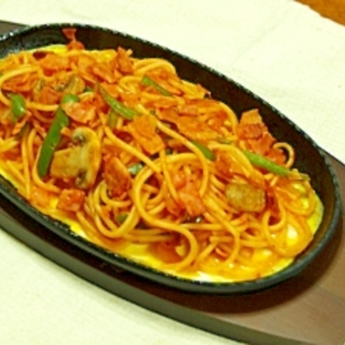 卵でまろやか 鉄板ナポリタンスパゲッティ レシピ 作り方 By Shifon87 楽天レシピ